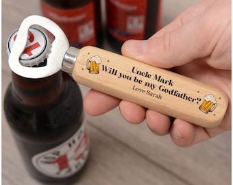 Godfather Proposal Bottle Opener Gift, Will You Be My Godfather Proposal Keepsake, Gift From Godson, From Goddaughter, Godparent Proposal