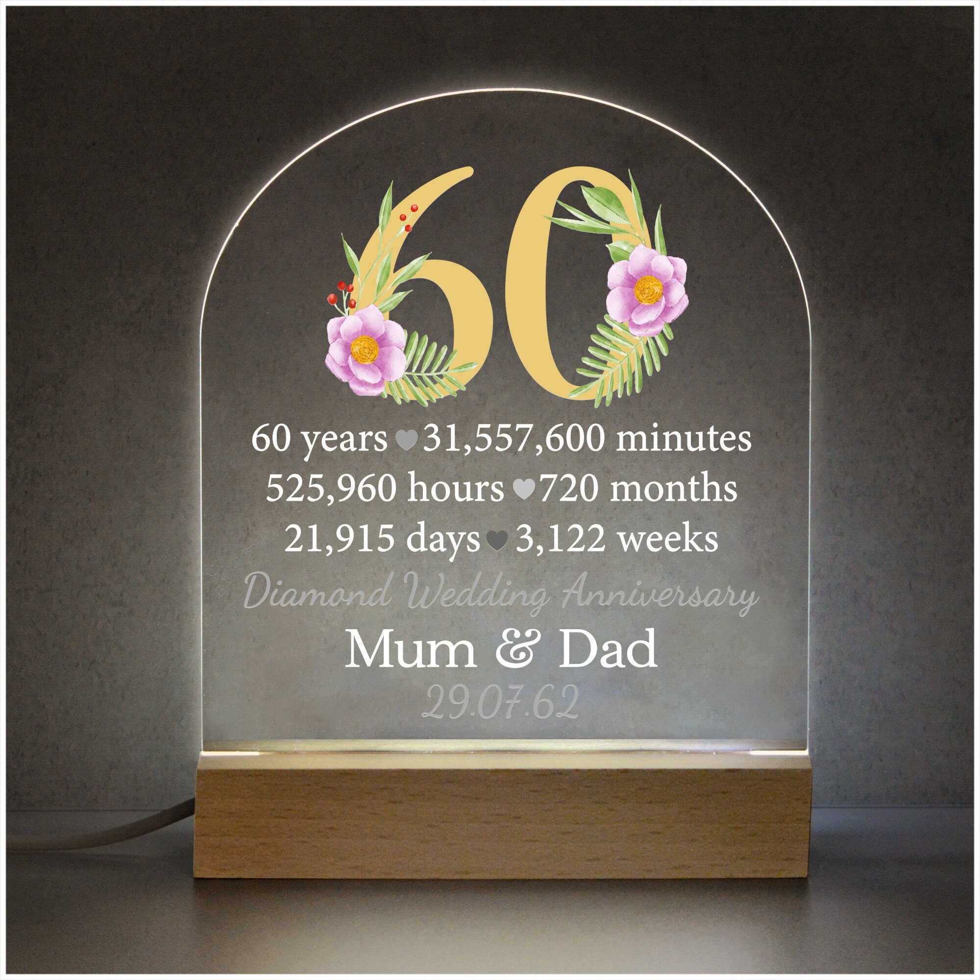 60th Wedding Anniversary Posters Diamond 60th Wedding Anniversary - View #6