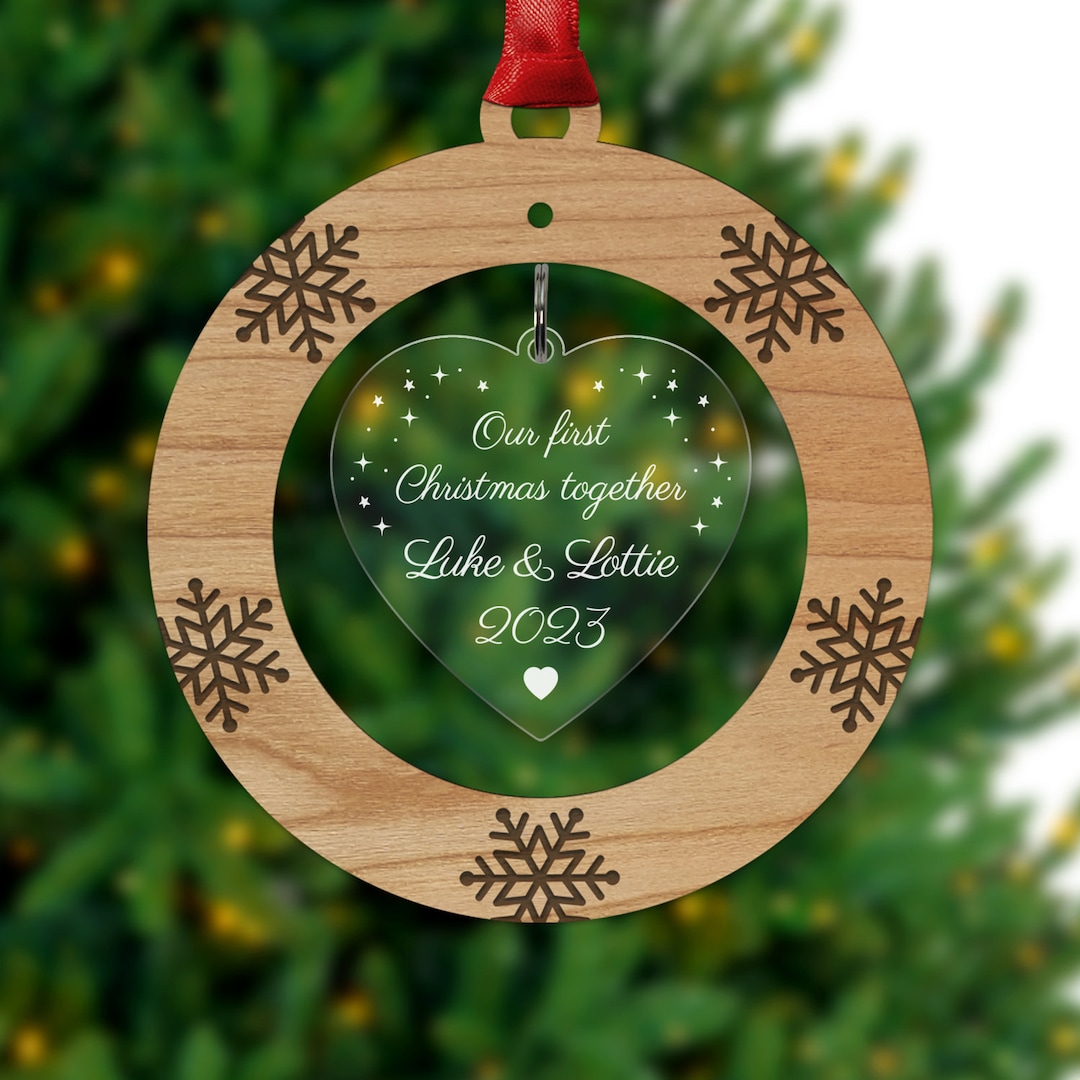 Our First Christmas Together Decoration Ornament Personalised
