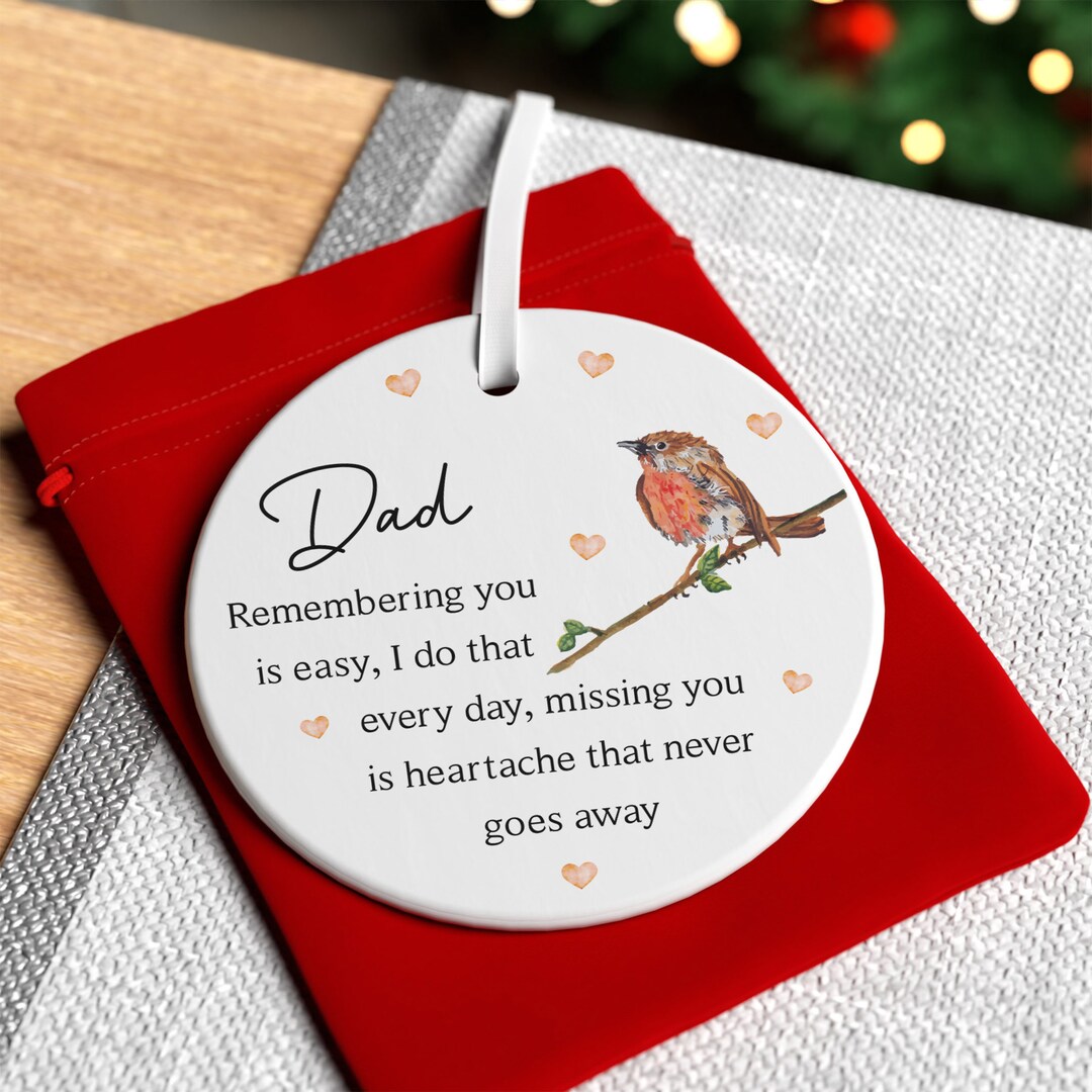 Dad Robin Memorial, Fathers Day Memorial, Grandad Mum Nanny Memorial ...