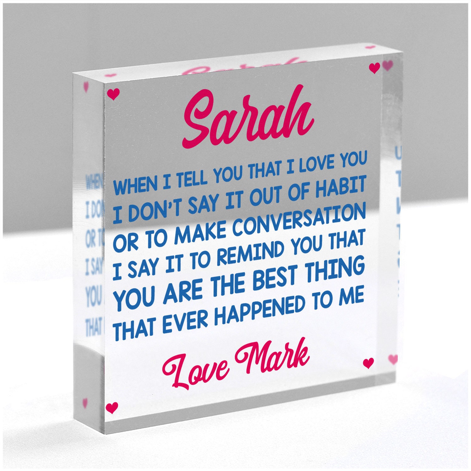 I Love You Gifts for Boyfriend Girlfriend Personalised Gifts Etsy