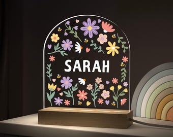 Personalised Baby Girl Gifts, Night Light Gift For 1st Birthday