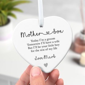 Personalised Mother Of The Groom Gift, Son to Mum Gift, Gifts From The Groom, Wedding Day Gifts, Mum Of Groom, With Gift Bag