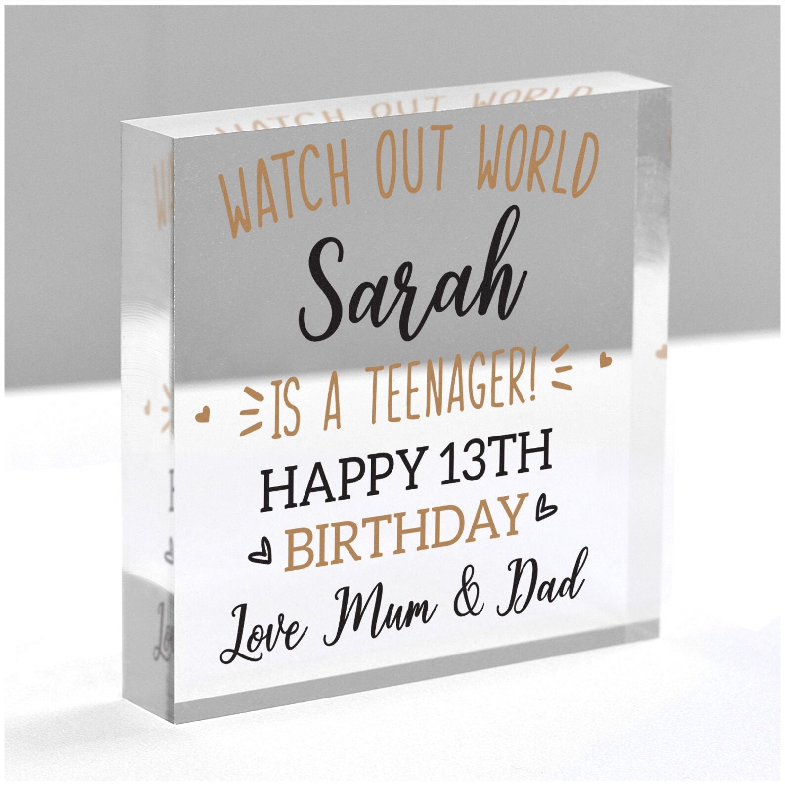 13th Birthday Gift Girl Boy Son Daughter Personalised Teenage - Etsy UK