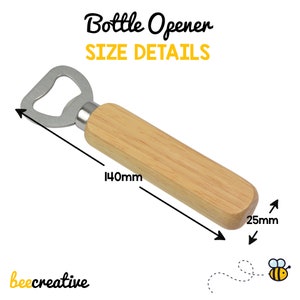 18th 21st 30th 40th 50th 60th Birthday Gifts for Him Gifts for Son Boyfriend Husband Men Personalised Wooden Beer Drinks Bottle Opener image 3