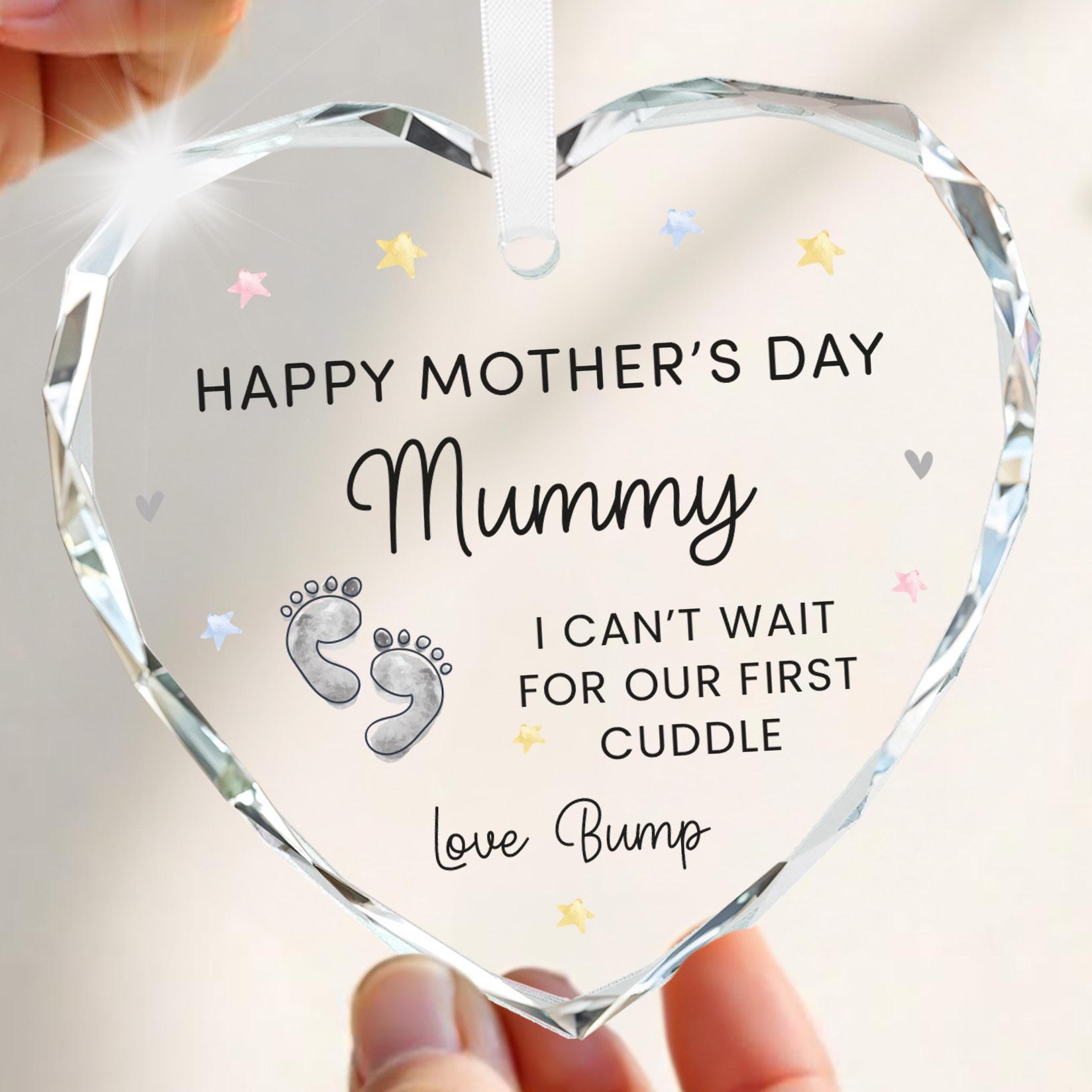 Personalised Mummy to Be Mothers Day Gifts From Bump, With Grey Bag ...