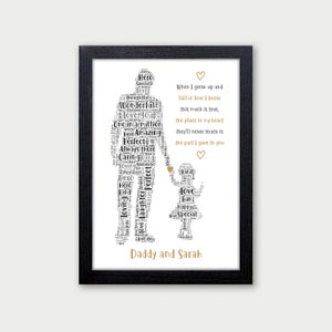 Daddy and Daughter Gifts - Personalised Fathers Day Gifts from Daughter Birthday Christmas - New Daddy Gifts - Gifts from Daughter Girl