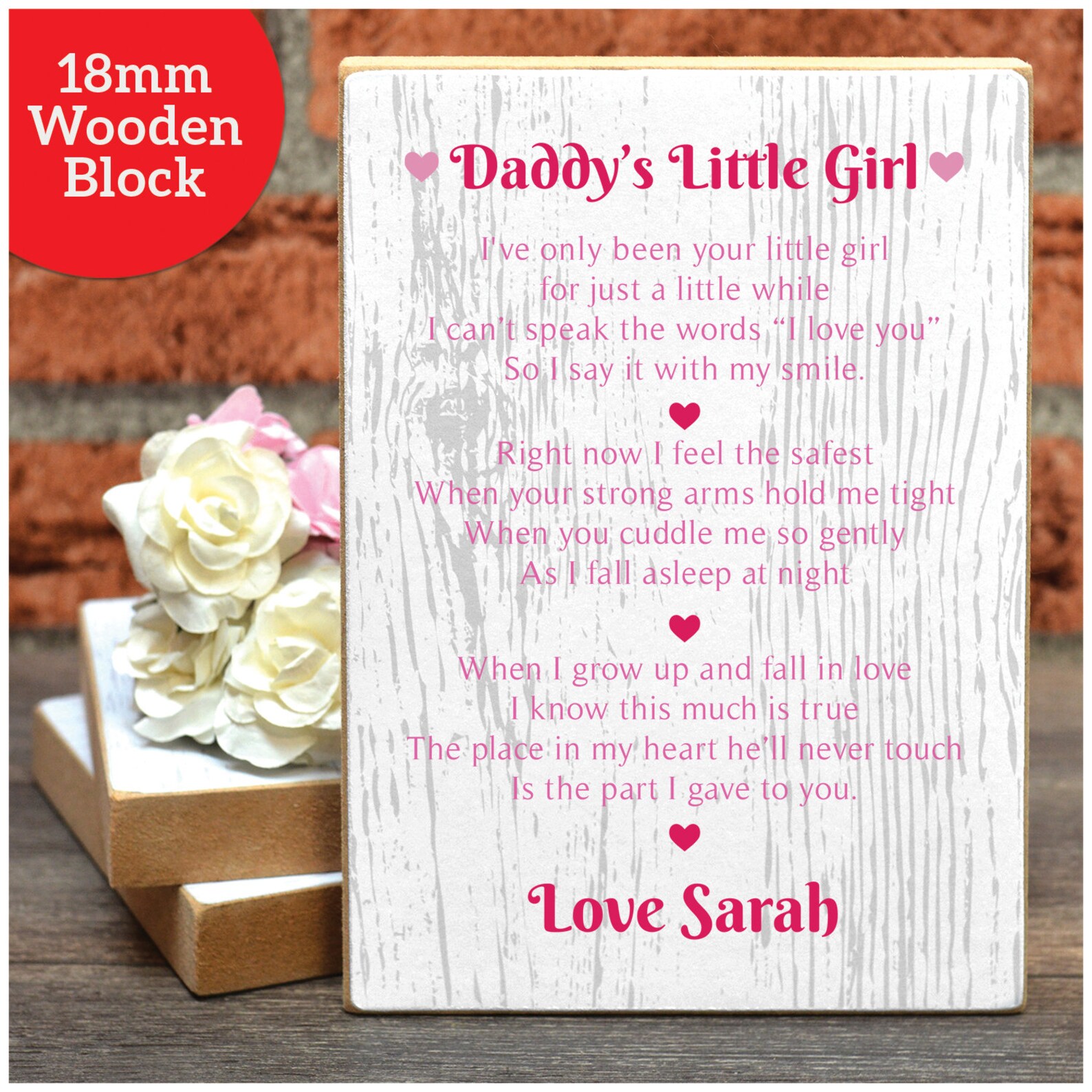 Daddys Little Girl Poem Personalised Daddy Gifts From | Etsy