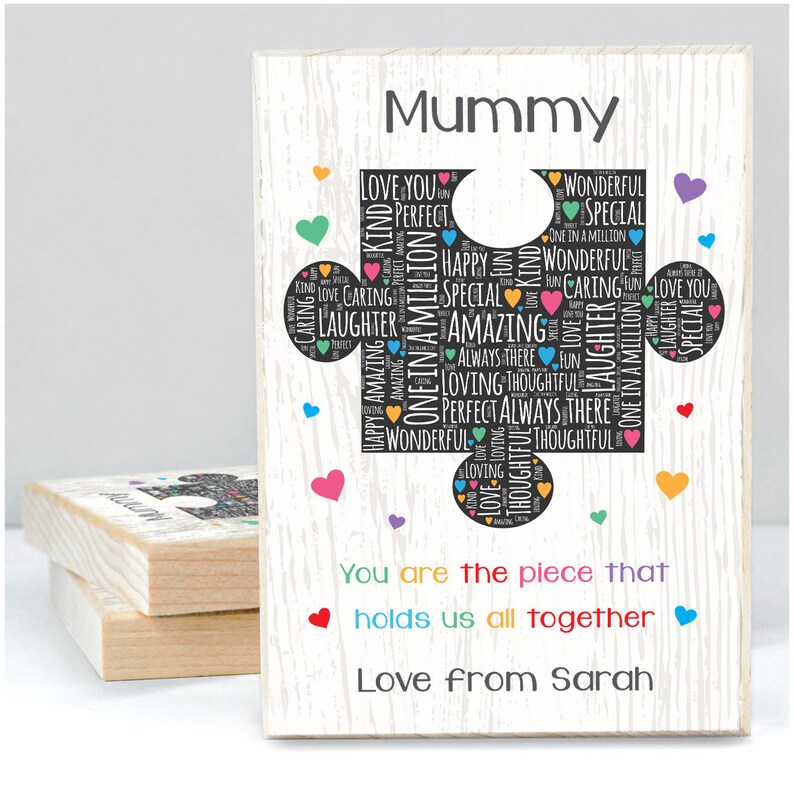 Mummy Puzzle Piece Gifts Mummy Gifts From Son Daughter Etsy UK