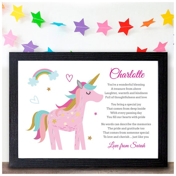Unicorn Gifts for Girls Personalised Birthday Christmas Gifts for Daughter Granddaughter Her Kids Gifts for Girls Age 5 8 10 11 Etsy UK