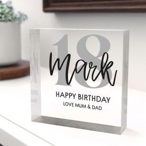 18th Birthday Gift For Boys, 16th 21st 30th Birthday Gifts for Him Grandson Men, Son 18th Birthday, Milestone Birthday Gift With Grey Bag