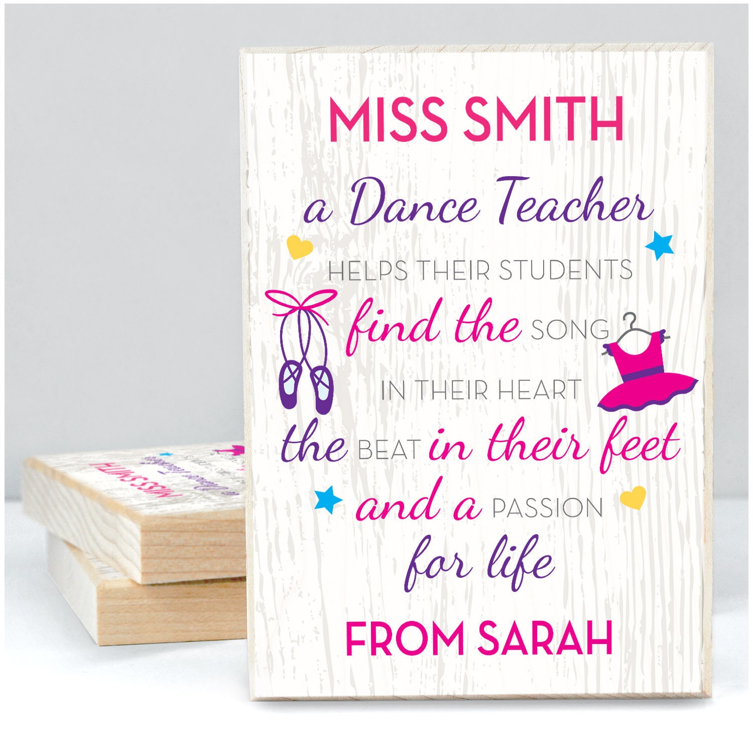 Dance Teacher Gifts Personalised Ballet Teacher Gifts Etsy UK