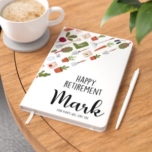 Retirement Gift For Him Her | Retirement Notebook Journal | Retirement Present | Retired Gift For Men Women | Gardening Gift | Plant Journal