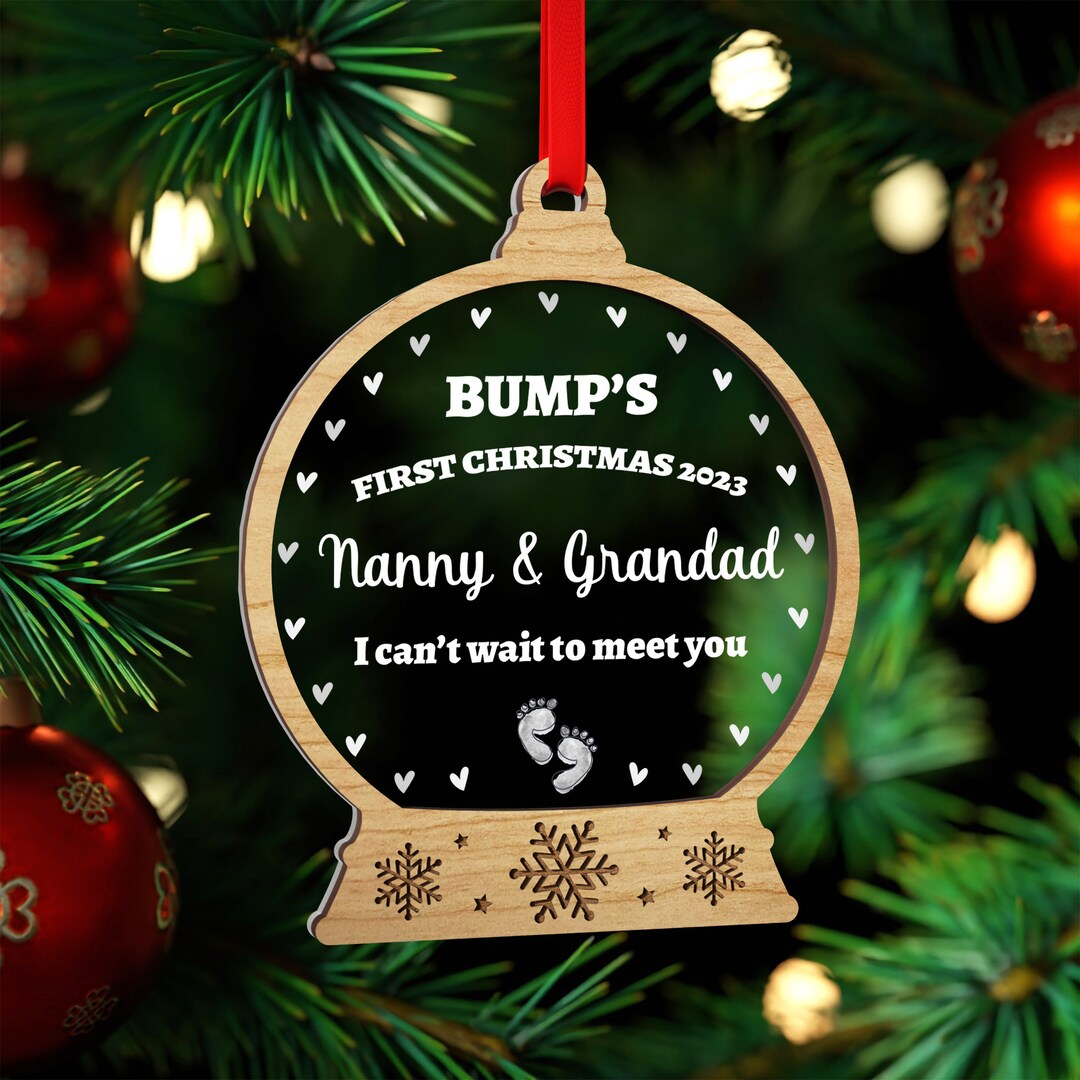 Grandparents to Be Christmas Gift Nanny Grandad Grandma to Be Pregnancy