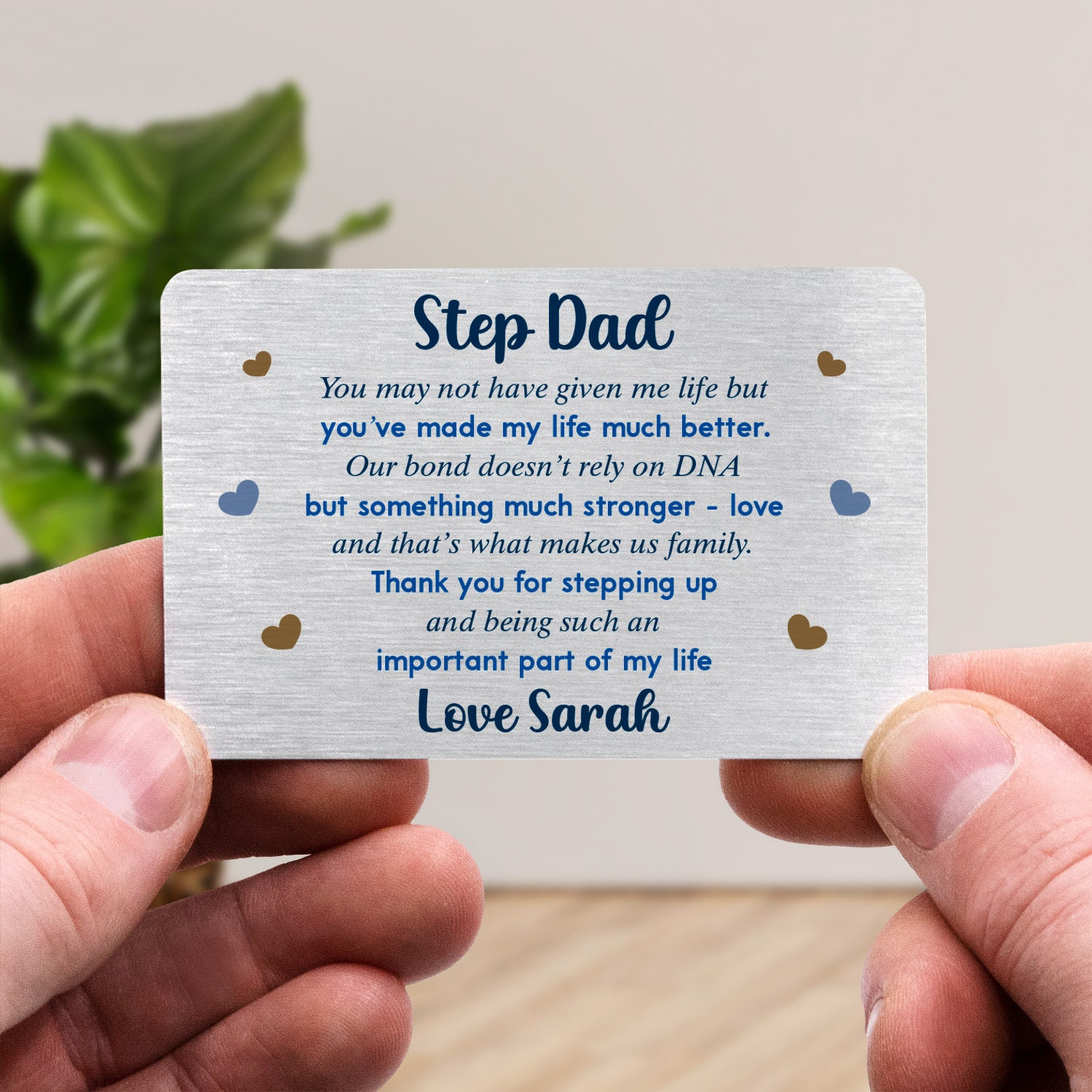 thumbnail image 2 of Stepdad Birthday Card, Bonus Dad From Kid Gift, Step Dad Birthday Greeting Card, Funny Stepdad Happy Birthday Folded Card 2 of 14