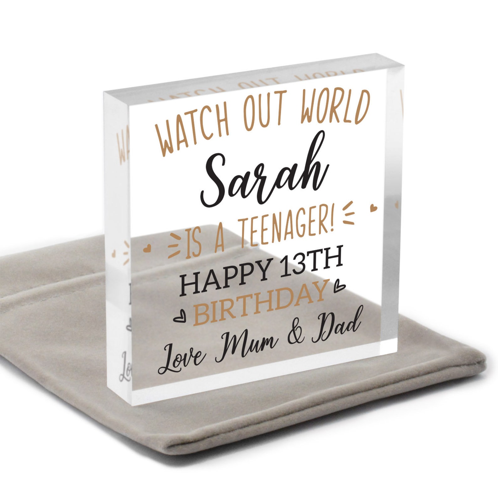 13th Birthday Gift Girl Boy Son Daughter Personalised Teenage - Etsy UK