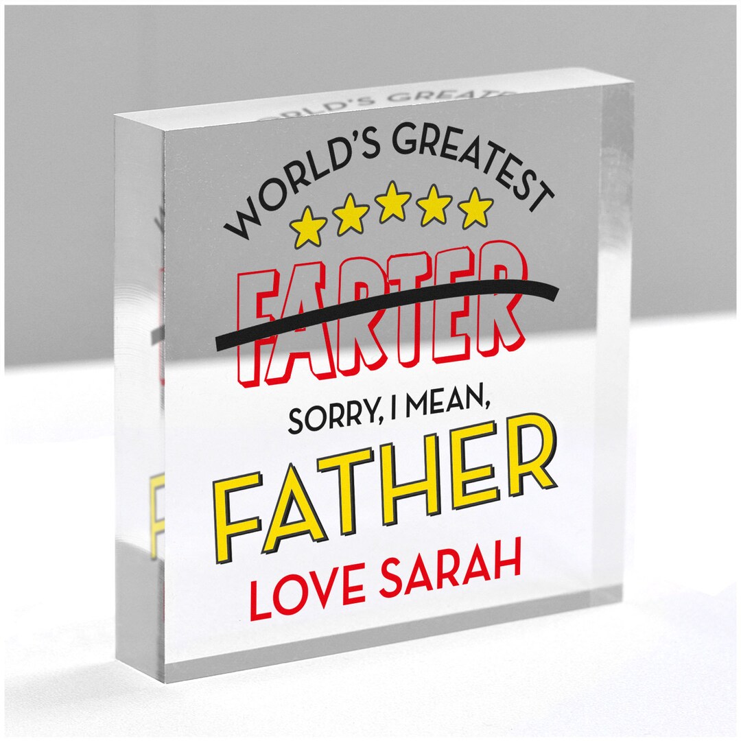 Funny Dad Gifts Funny Fathers Day Personalised Gift Worlds - Etsy