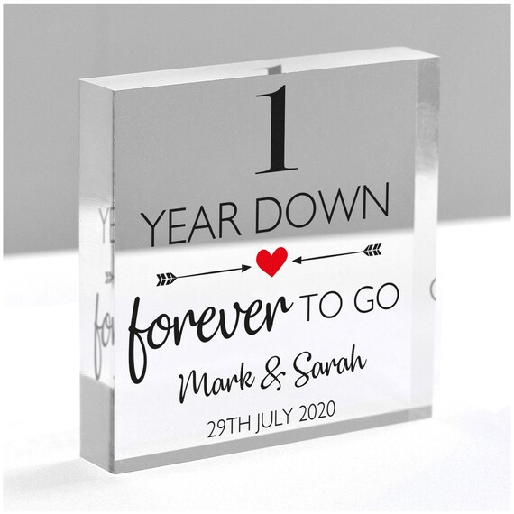 Anniversary Gift For Boyfriend 1 Year 1 Year Anniversary Gift Boyfriend Him Personalised 1st - Etsy Hong Kong