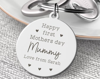 First Mothers Day Keyring, 1st Mothers Day Keychain, Mothers Day From Baby, New Mum Gift, Happy First Mothers Day, From Daughter Son Baby