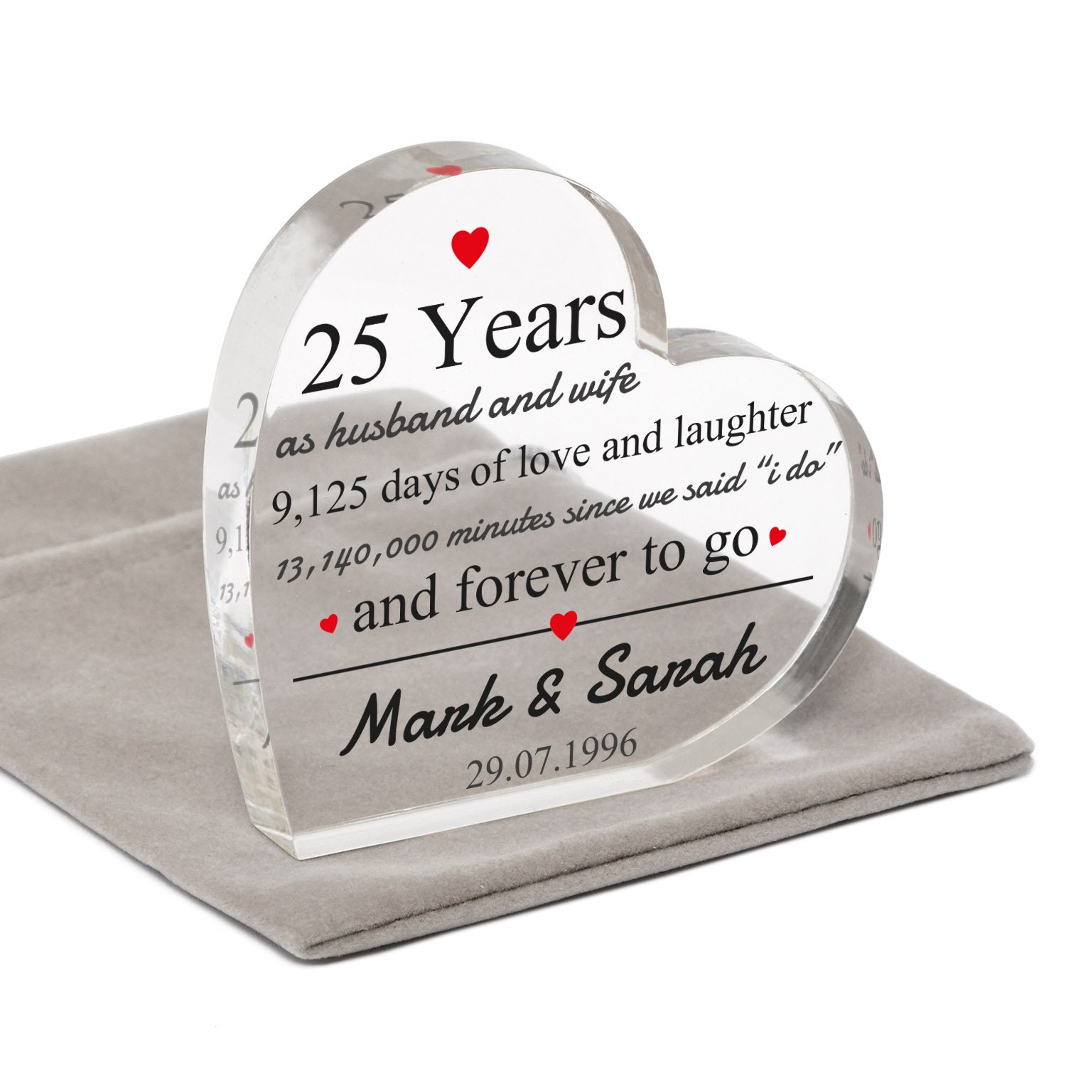 ThisWear 25th Wedding Anniversary Gifts for Him Forever in Love