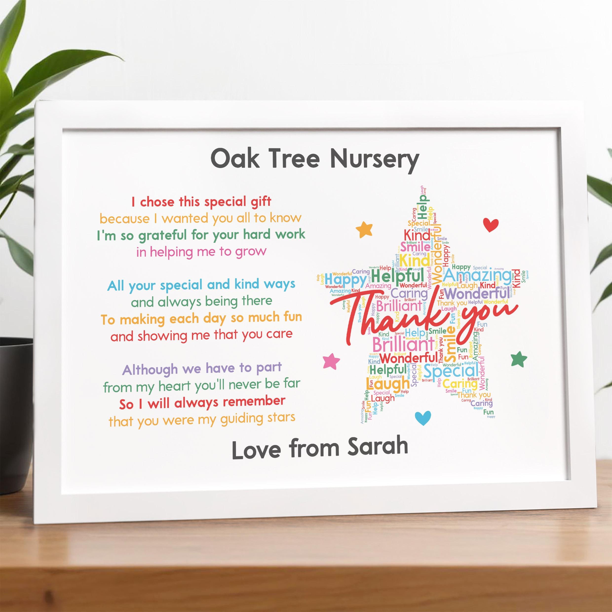 Nursery Poem Nursery Teacher Leaving Gifts Leaving Poem UK