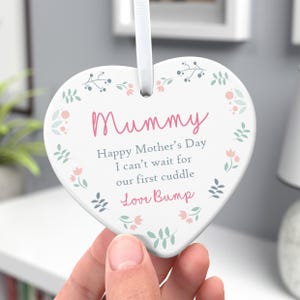 FLYAB Muttertagskarte „Happy Mother's Day From The Bump“ – Lustige Avocado-Karte Für Werdende Mütter