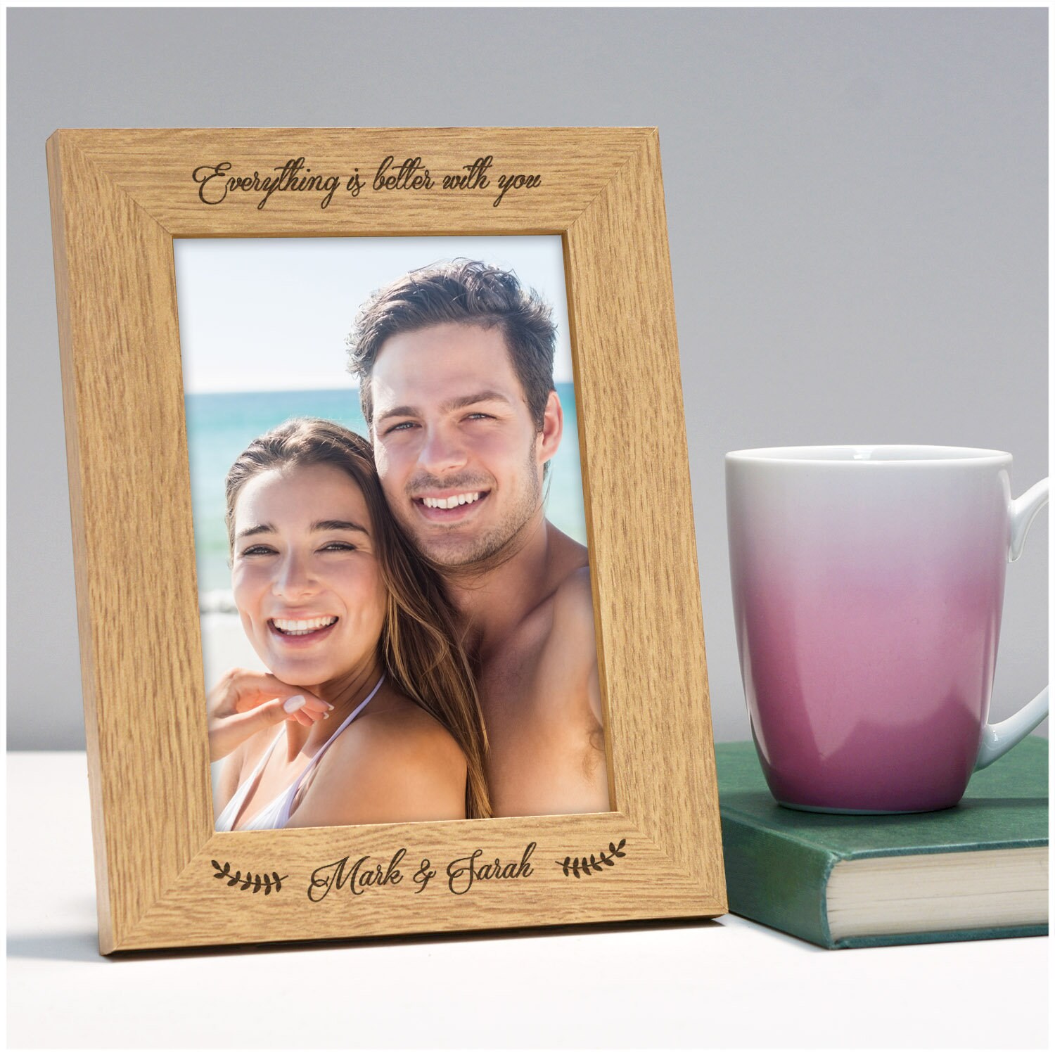 Marcos de fotos personalizados de acrílico con foto, regalos de cumpleaños  personalizados para novio, marcos de fotos personalizados para parejas