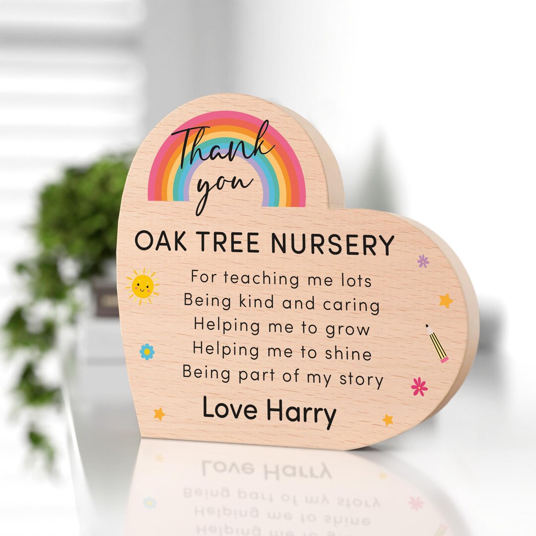 Thank You Nursery Gifts, Personalised Nursery Teacher Gift, Nursery ...