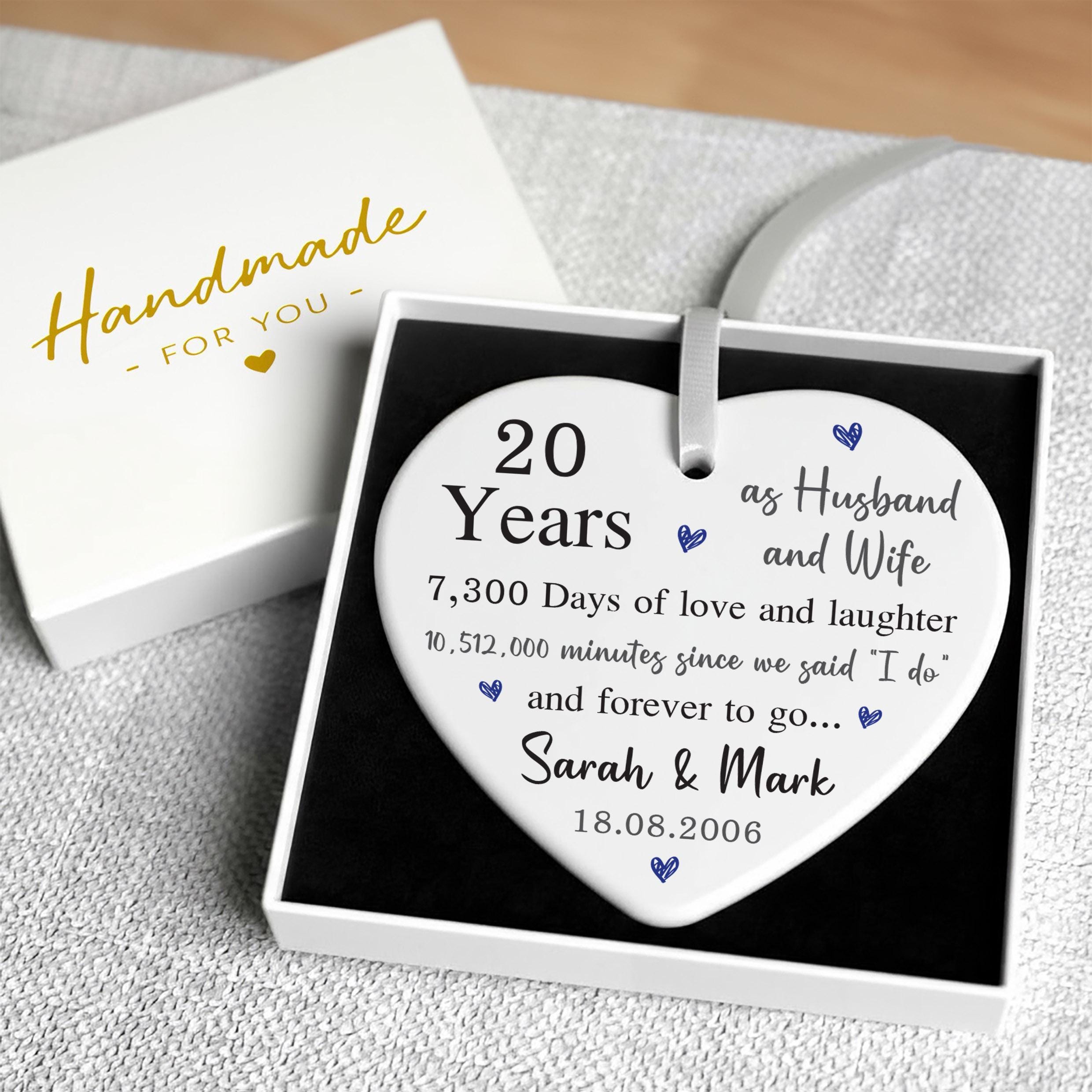20th Anniversary Gift, Personalised China Wedding Anniversary