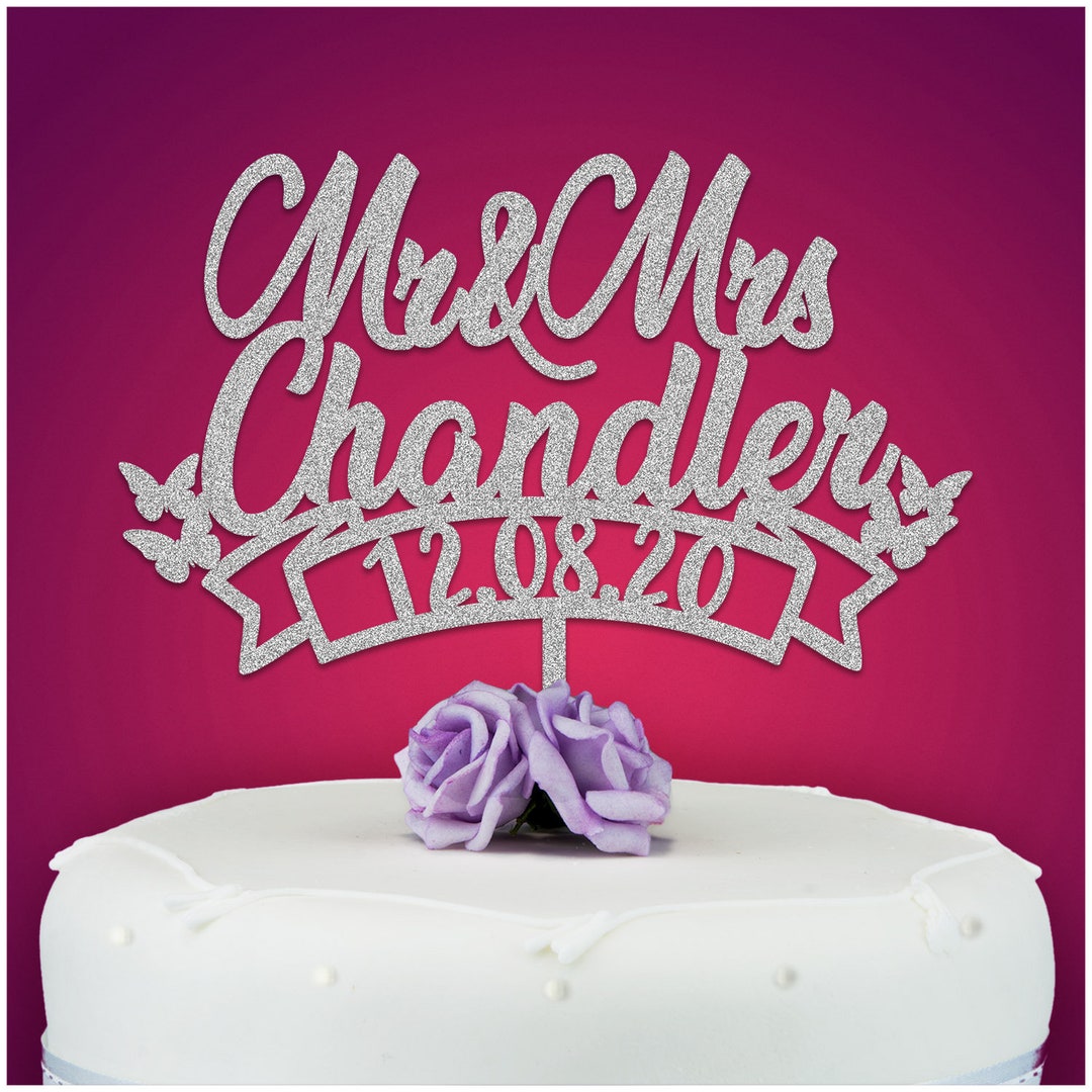 Wooden Wedding Cake Topper Personalised Rustic Wedding Cake - Etsy UK