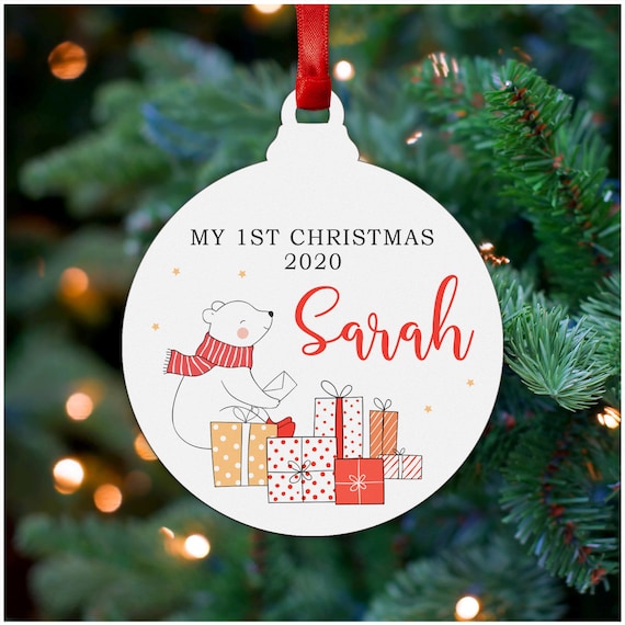personalised baby christmas decorations