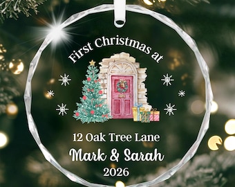 Personalised First Christmas in New Home Decoration 2026, With Gift Bag