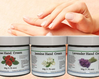Triple Pack of Hand Creams (Rose, Jasmine and Lavender)