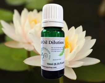 Dilution d'huile essentielle de lotus blanc