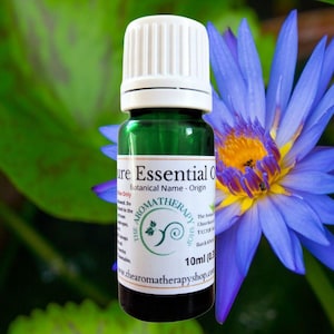 Blue Lotus Essential Oil - Pure & Natural Steam Distilled Aromatherapy Oil - Calming, Soothing, Wellness
