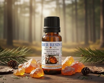 Aceite de resina de ámbar / Amaderado, ahumado y coriáceo