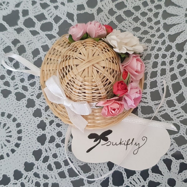 Tsukifly Pureneemo chapeau de paille de fleur