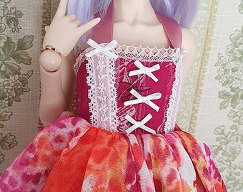 Tsukifly Firey Summer dress for Dollfie Dream