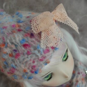 Tsukifly Winter Colors knitted Hat & Scarf Set image 5