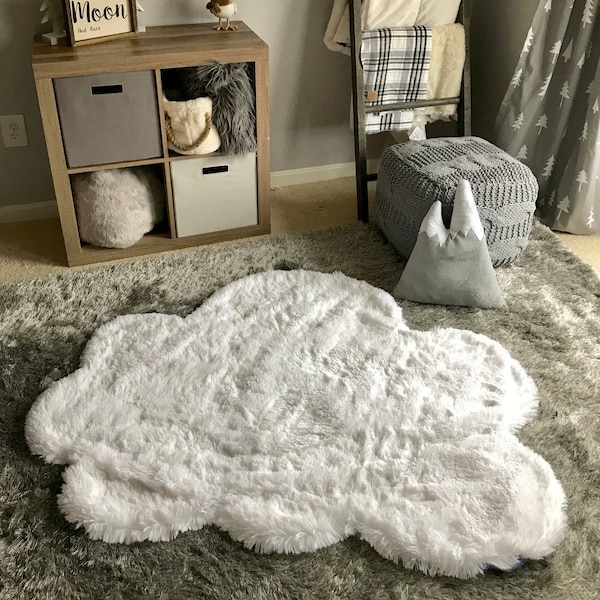 Cloud Rug Nursery Ivory | Decorative Floor Mat