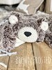 Small Brown Frosted Bear Rug Blanket