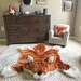 Fox rug, Faux fox rug, woodland camping nursery, Fox Baby room decor,  animal play mat 