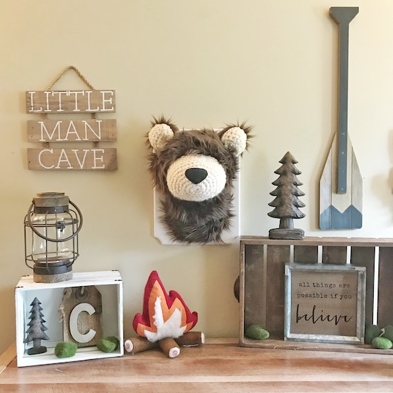 bear head wall mount nursery