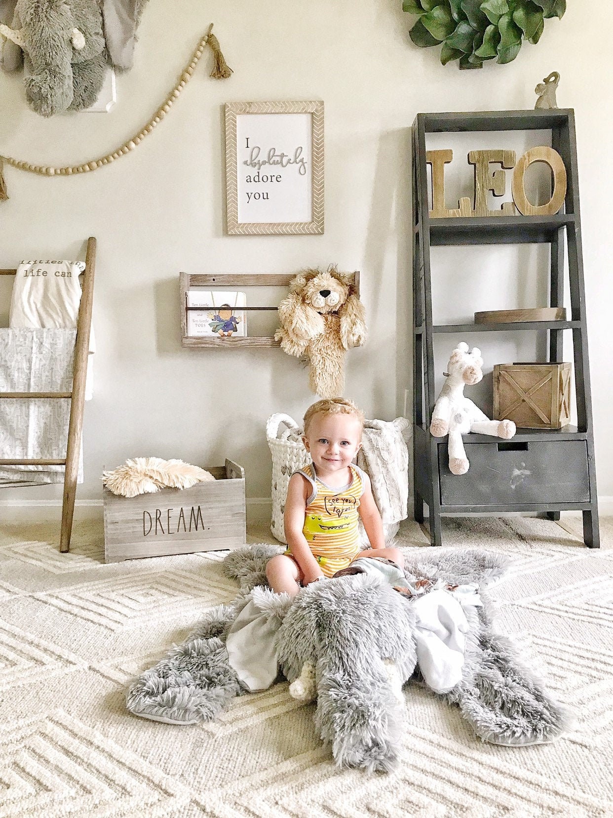 Elephant nursery rug deals