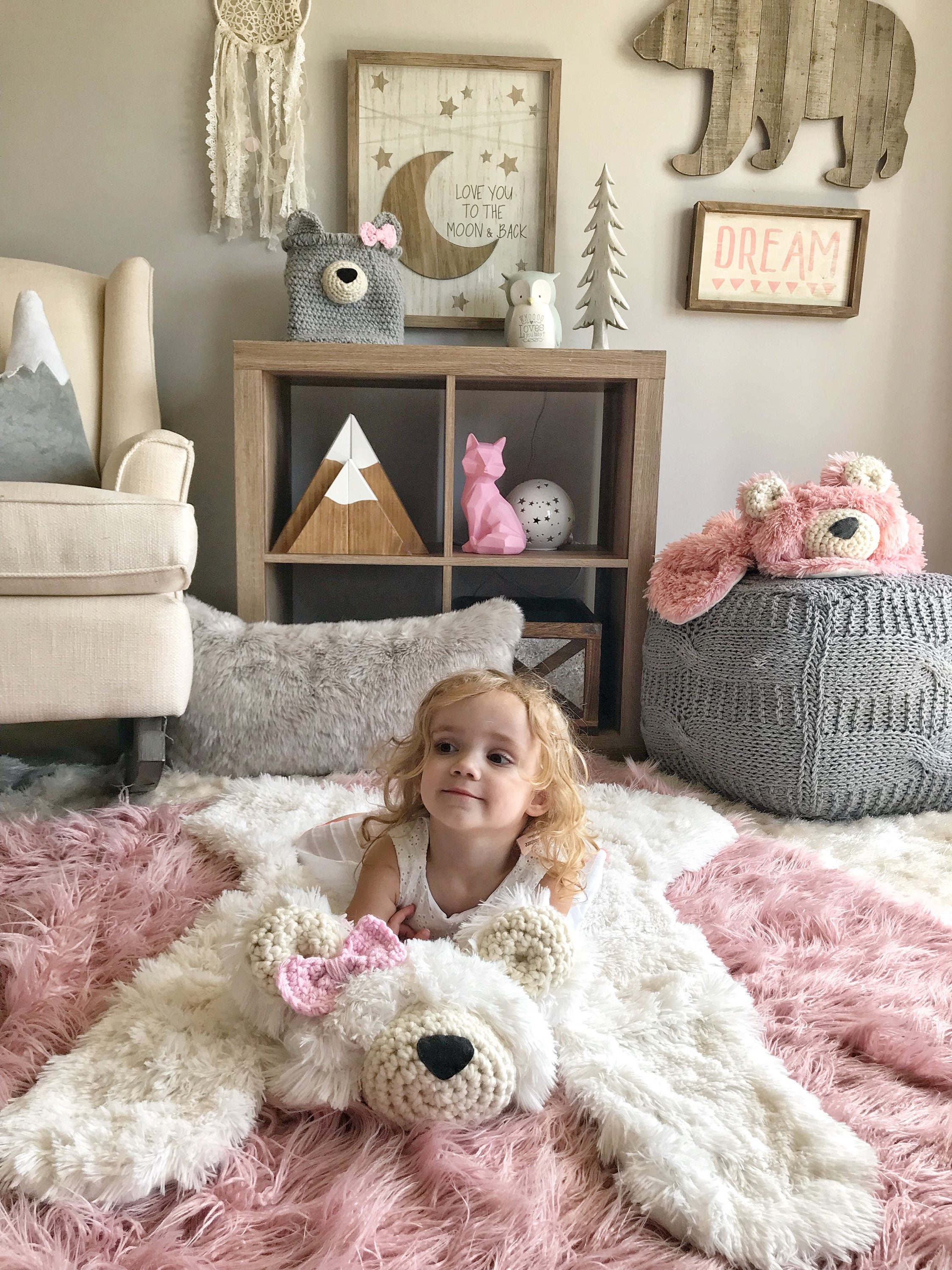 Etsy bear cheap rug nursery