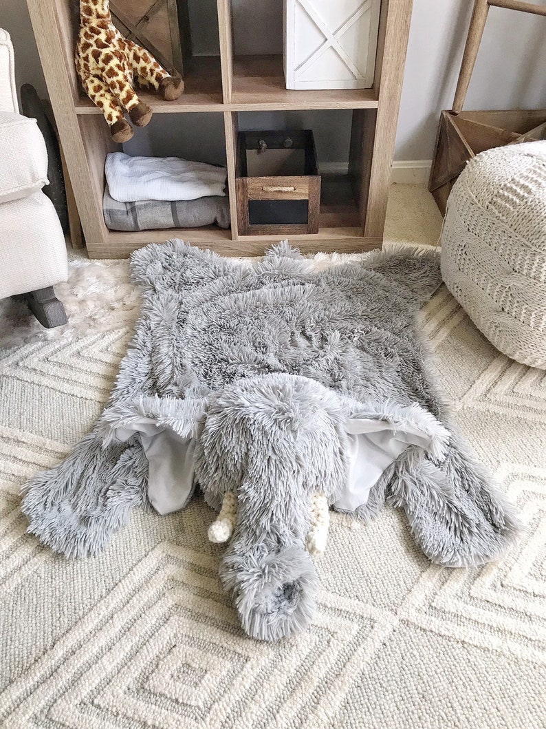 Nursery Elephant Rug small nursery rug by claraloo image 4