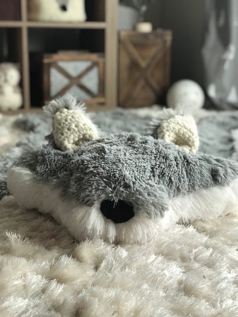 Wolf Rug Grey Fox Rug Woodland Nursery Rug Etsy
