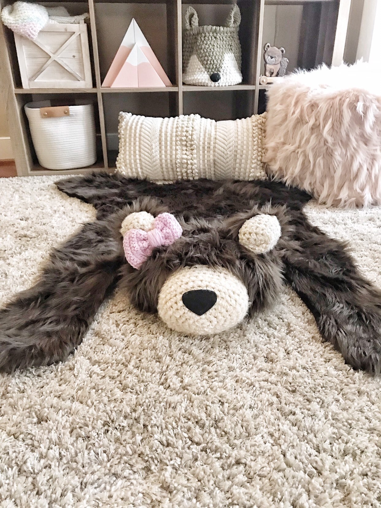 Etsy bear cheap rug nursery