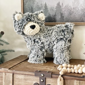 Woodland Animal Plush Bear Decoration for Nursery Decor stuffed creature ClaraLoo image 3