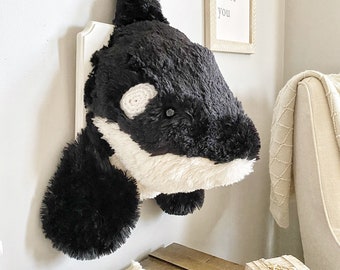 Orca Killer Whale Wall Mounted Plush Decor | ClaraLoo